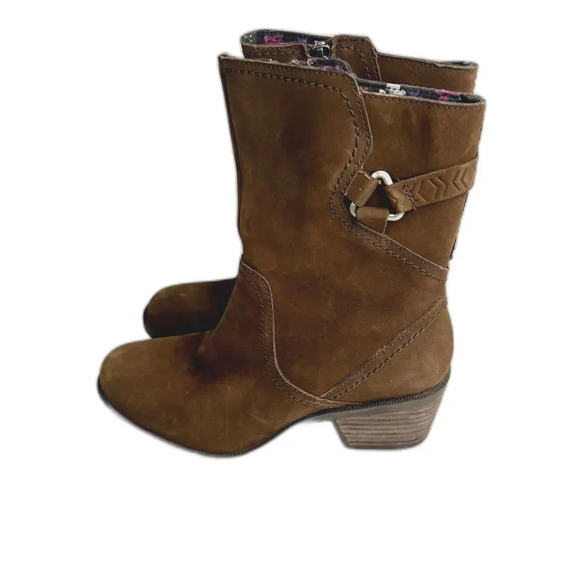 Teva Boots Foxy Brown Nubuck Zip Up US‎ Size 5.5 - Picture 1 of 12